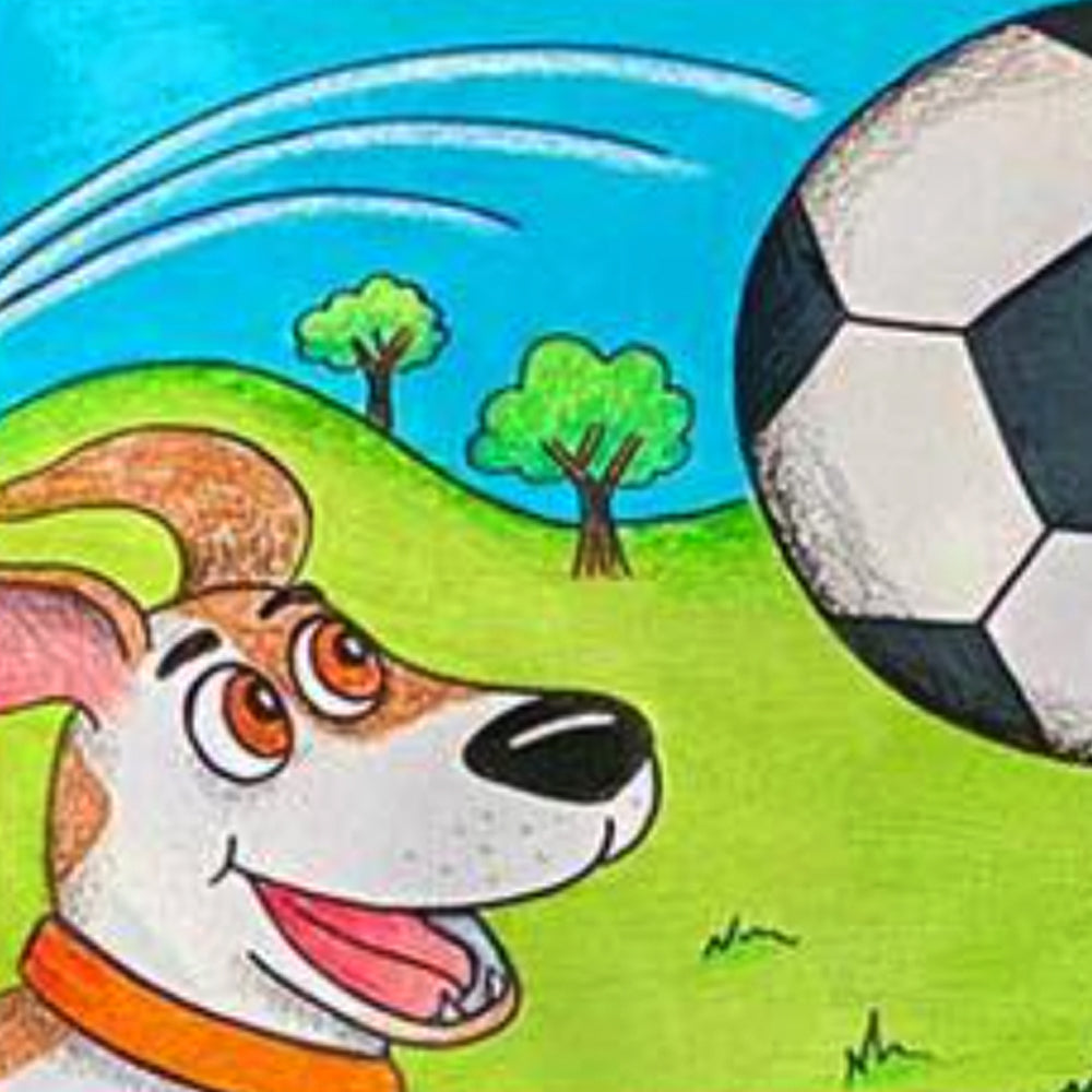 Dog & Soccer Ball