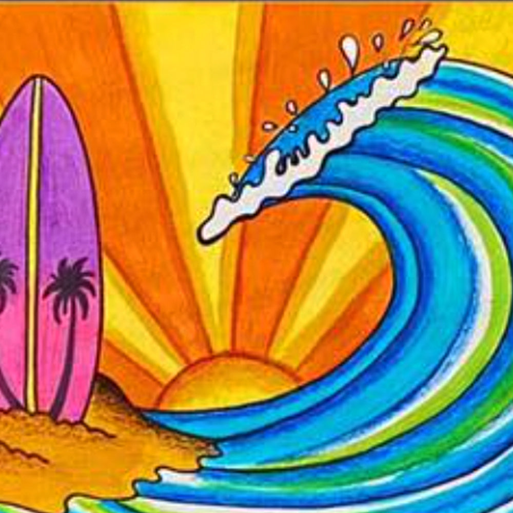 Surfboard & Wave